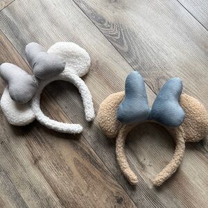 Cute Fuzzy Ear Headbands with Bows